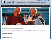 Tablet Screenshot of churchillresidential.com